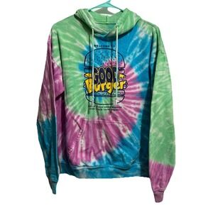 Nickelodeon Welcome 2 Good Burger Can I Take Your Order Tie Dye Hoody Sweatshirt